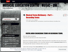 Tablet Screenshot of musicdm.wordpress.com