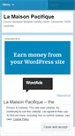 Mobile Screenshot of lamaisonpacifique.wordpress.com