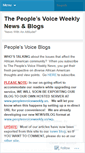 Mobile Screenshot of peoplesvoiceweekly.wordpress.com