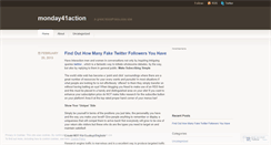 Desktop Screenshot of monday41action.wordpress.com
