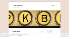 Desktop Screenshot of kbmarketingconsultants.wordpress.com