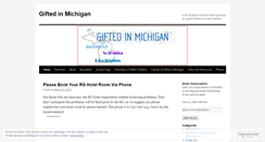 Desktop Screenshot of giftedinmichigan.wordpress.com