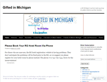 Tablet Screenshot of giftedinmichigan.wordpress.com