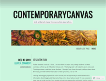 Tablet Screenshot of contemporarycanvas.wordpress.com