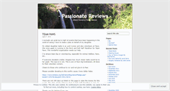 Desktop Screenshot of passionatereviews.wordpress.com