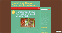 Desktop Screenshot of cookingsweetandsavory.wordpress.com