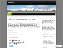 Tablet Screenshot of antimeta.wordpress.com