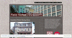 Desktop Screenshot of fieldnotesphilly.wordpress.com