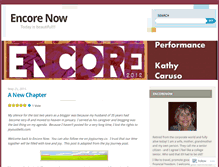 Tablet Screenshot of encorenow.wordpress.com