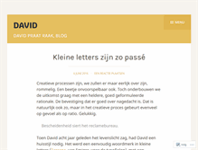 Tablet Screenshot of davidraakt.wordpress.com