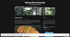 Desktop Screenshot of makingwoodshavings.wordpress.com