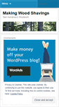 Mobile Screenshot of makingwoodshavings.wordpress.com