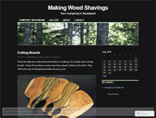 Tablet Screenshot of makingwoodshavings.wordpress.com