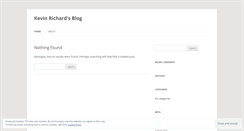 Desktop Screenshot of kevinrichard.wordpress.com