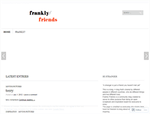 Tablet Screenshot of franklyfriends.wordpress.com