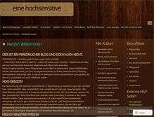 Tablet Screenshot of hochsensitive.wordpress.com
