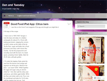 Tablet Screenshot of danandtuesday.wordpress.com
