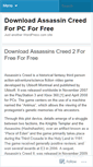 Mobile Screenshot of downloadassassincreedforpcforfree.wordpress.com