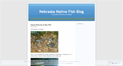 Desktop Screenshot of nebraskafishes.wordpress.com
