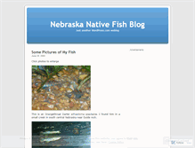 Tablet Screenshot of nebraskafishes.wordpress.com