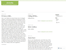 Tablet Screenshot of cbrew89.wordpress.com