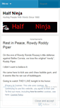 Mobile Screenshot of halfninja.wordpress.com