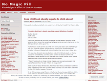 Tablet Screenshot of nomagicpill.wordpress.com