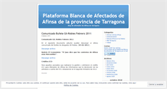 Desktop Screenshot of plataformablancaafinsatarragona.wordpress.com