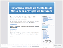 Tablet Screenshot of plataformablancaafinsatarragona.wordpress.com