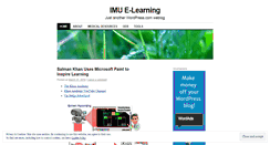 Desktop Screenshot of imuelearning.wordpress.com