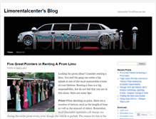 Tablet Screenshot of limorentalcenter.wordpress.com