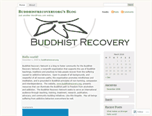 Tablet Screenshot of buddhistrecoveryorg.wordpress.com