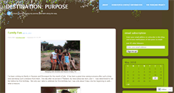 Desktop Screenshot of destinationpurpose.wordpress.com