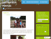 Tablet Screenshot of destinationpurpose.wordpress.com