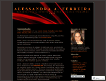 Tablet Screenshot of alessandraaferreira.wordpress.com