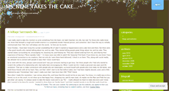 Desktop Screenshot of nenetakesthecake.wordpress.com