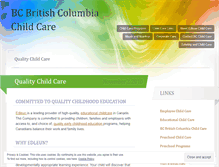 Tablet Screenshot of bcchildcare.wordpress.com