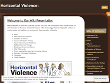 Tablet Screenshot of horizontalviolence.wordpress.com