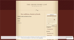 Desktop Screenshot of grosswordlist.wordpress.com