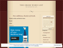 Tablet Screenshot of grosswordlist.wordpress.com