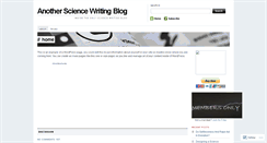 Desktop Screenshot of 2sciencewriting.wordpress.com