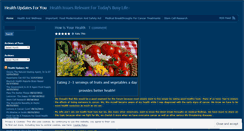 Desktop Screenshot of healthupdates4u.wordpress.com