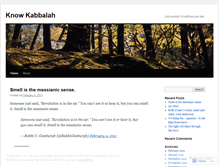 Tablet Screenshot of knowkabbalah.wordpress.com