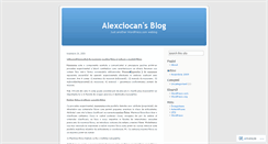 Desktop Screenshot of alexciocan.wordpress.com