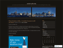 Tablet Screenshot of carieinthecity.wordpress.com