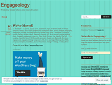 Tablet Screenshot of engageology.wordpress.com