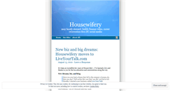 Desktop Screenshot of housewifery.wordpress.com