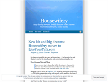 Tablet Screenshot of housewifery.wordpress.com