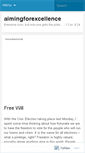 Mobile Screenshot of aimingforexcellence.wordpress.com