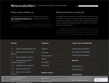 Tablet Screenshot of metaversebuilders.wordpress.com